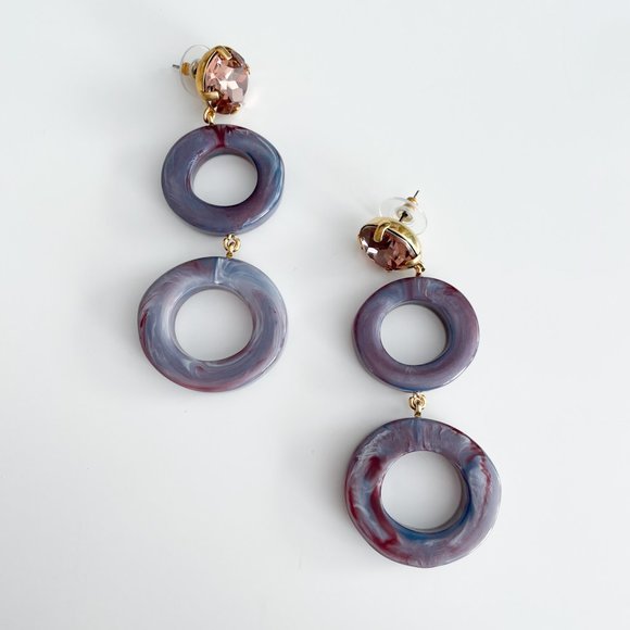 J. Crew Jewelry - J. Crew Made-in-Italy Round Drop Earrings (Purple)